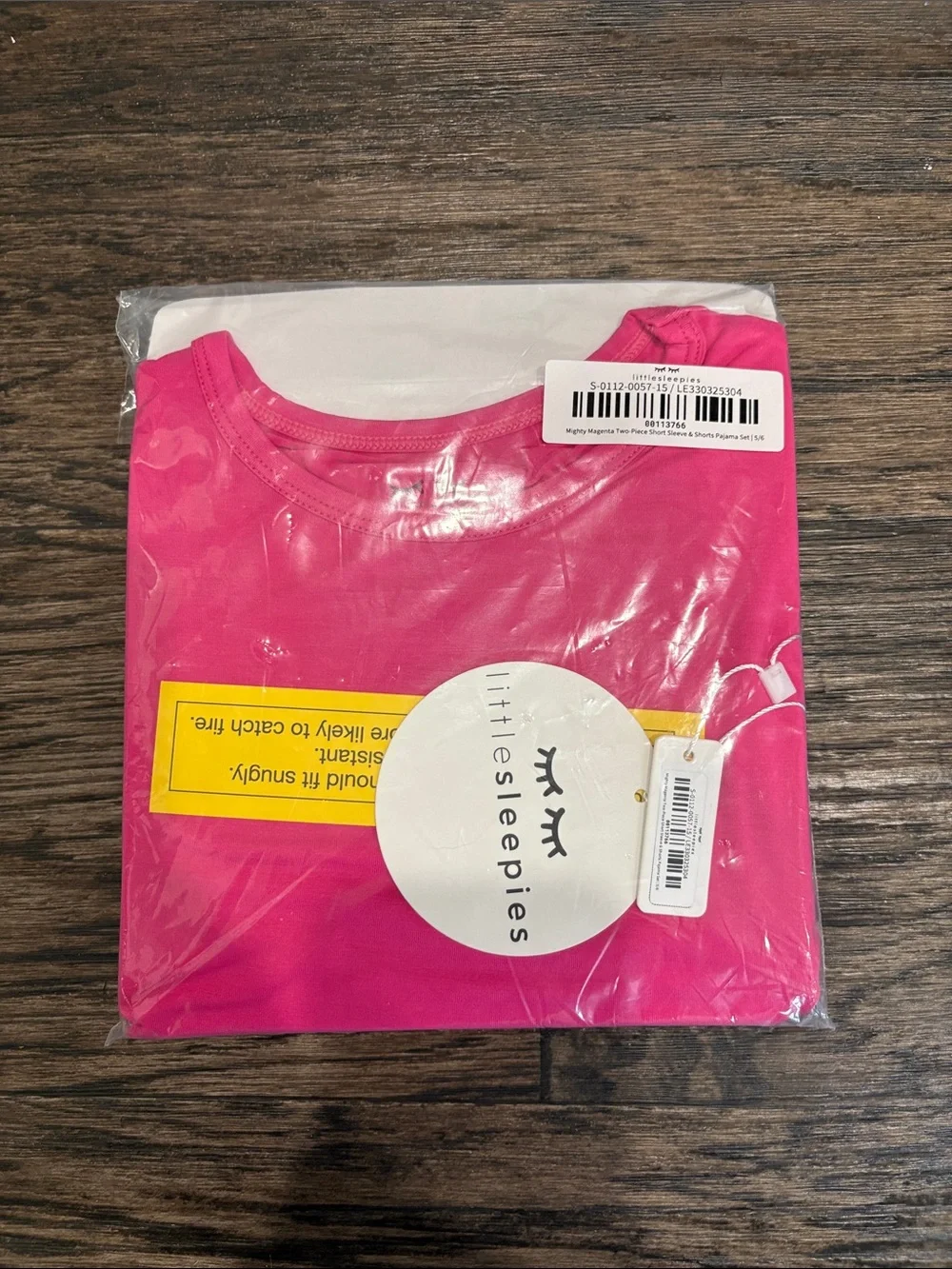 little sleepies mighty magenta short sleeve and shorts